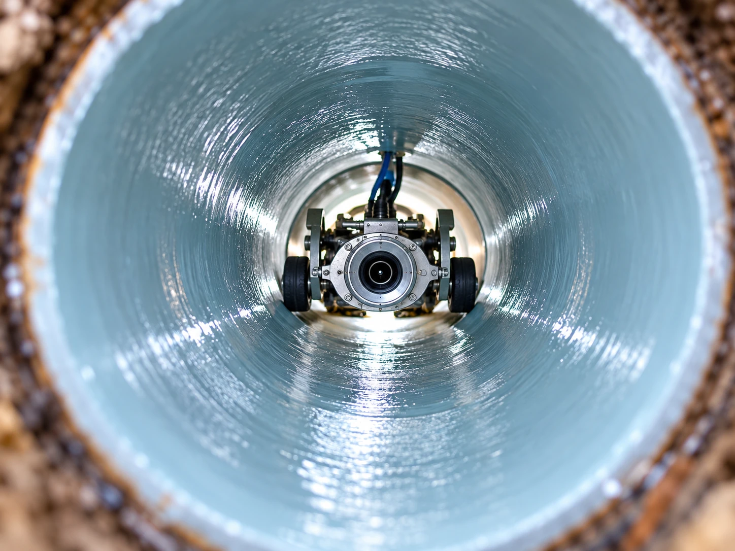 Sewer pipe lining interior