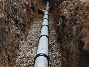Underground sewer pipe materials and installation